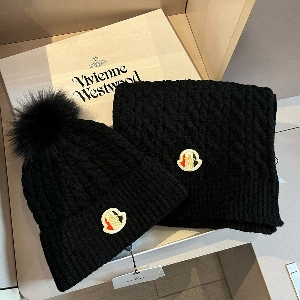 Scarf and Beanie Set 2PCS