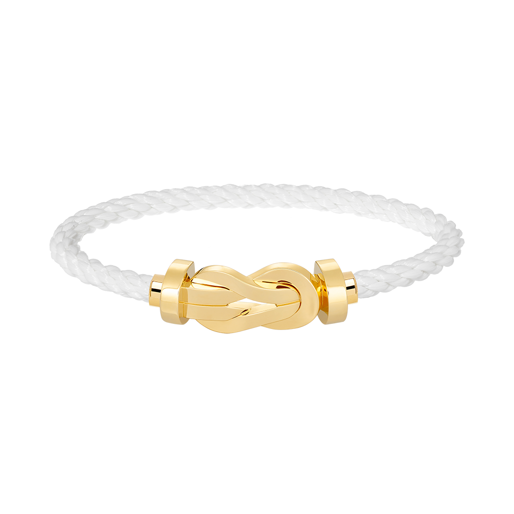 FRED CHANCE LARGE 8 FIGURE BUCKLE NO DIAMOND BRACELET GOLD