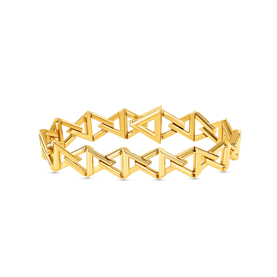 18K Louis Vuitton Volt Curb Chain Large Bracelet
