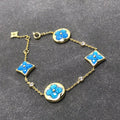 LOUIS VUITTON STAR AND SUN TURQUOISE 4 MOTIFS 3 DIAMONDS