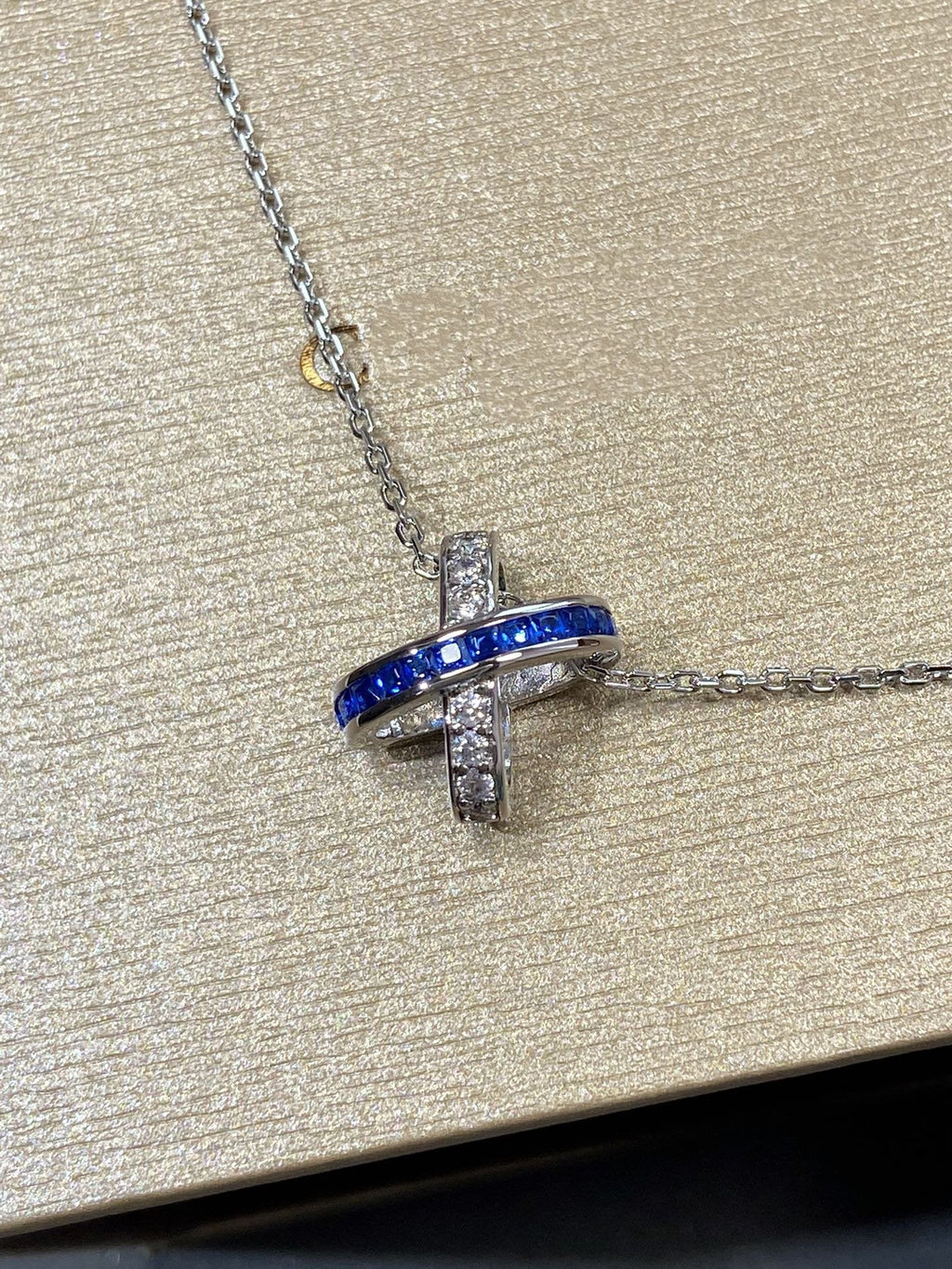 CHAUMET LIENS DIAMOND SILVER NECKLACE