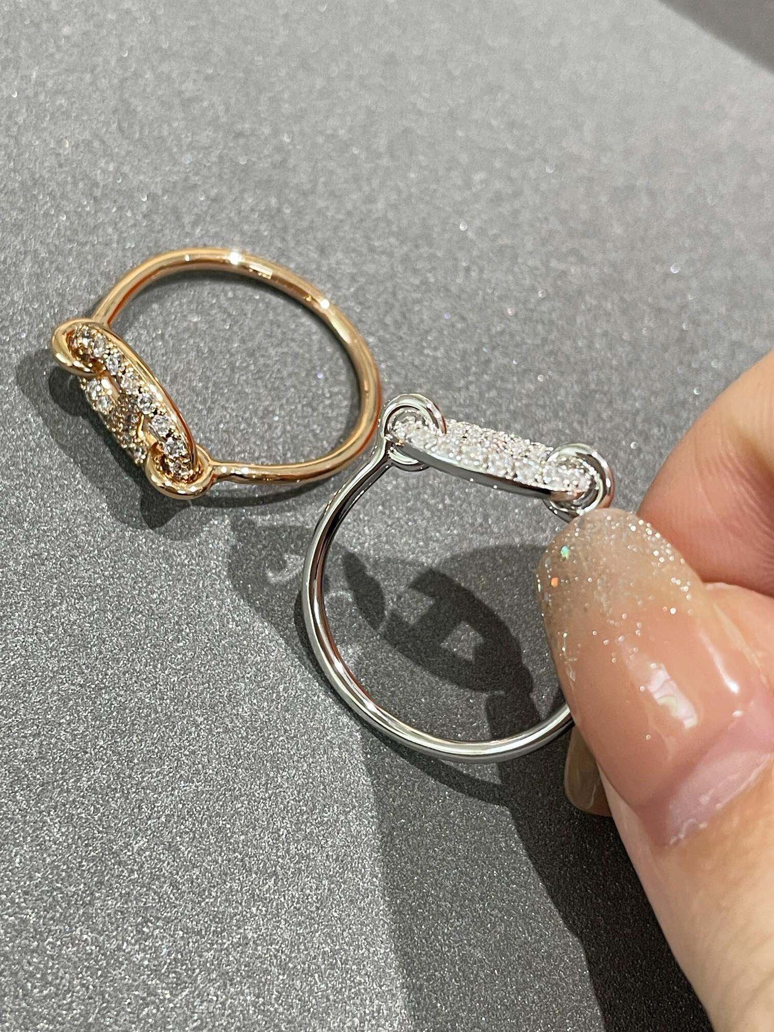 HERMES RONDE SMALL DIAMOND RING
