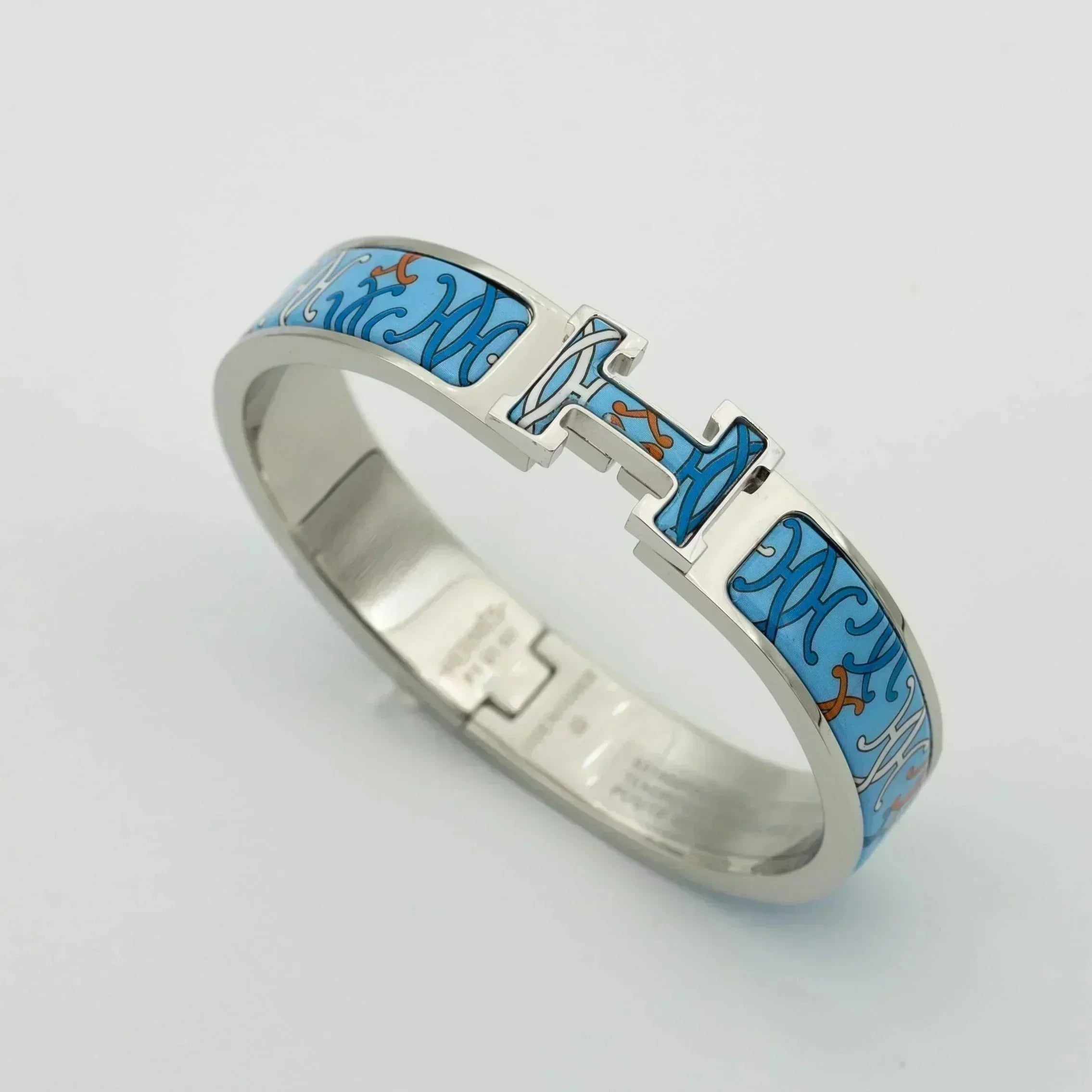 HERMES H BRACELET BLUE MULTICOLOR
