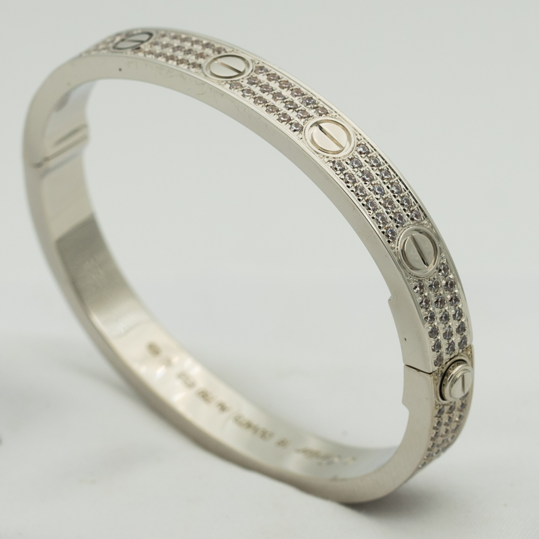 CARTIER LOVE BRACELET 6.1MM DIAMOND-PAVED