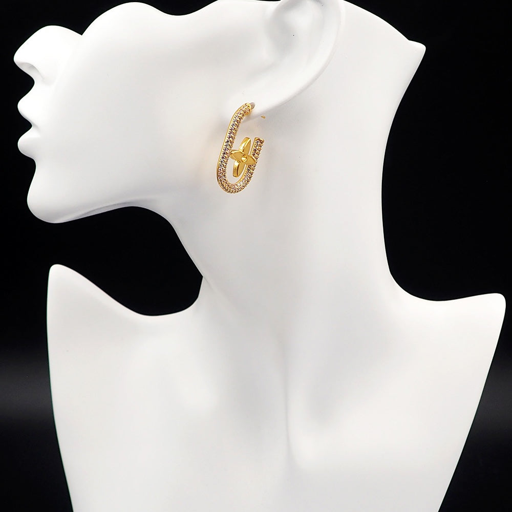 18K Louis Vuitton My Chain Earrings